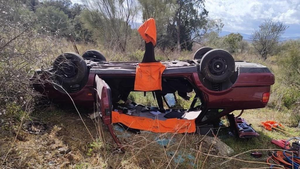 Accidente de tráfico en Toledo. Foto: Consorcio Provincial de Extinción de Incendios y Salvamentos de Toledo.
