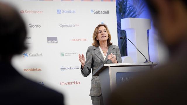 Mirenchu del Valle, secretaria general de la Asociación Empresarial del Seguro (Unespa), durante el III Observatorio de las Finanzas.