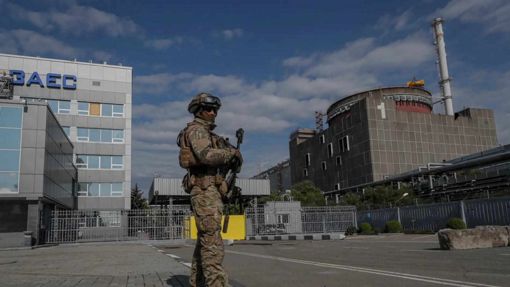 Central nuclear de Zaporiyia, en Ucrania, tomada por los rusos el año pasado.