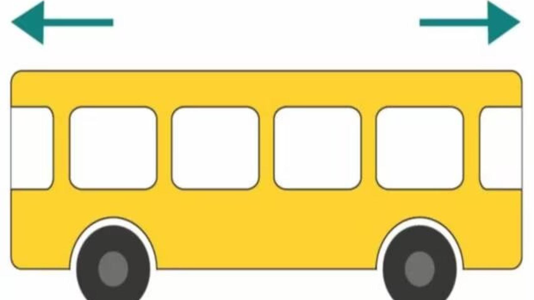 ¿En qué dirección va el autobús? Entrena tu mente con este acertijo.