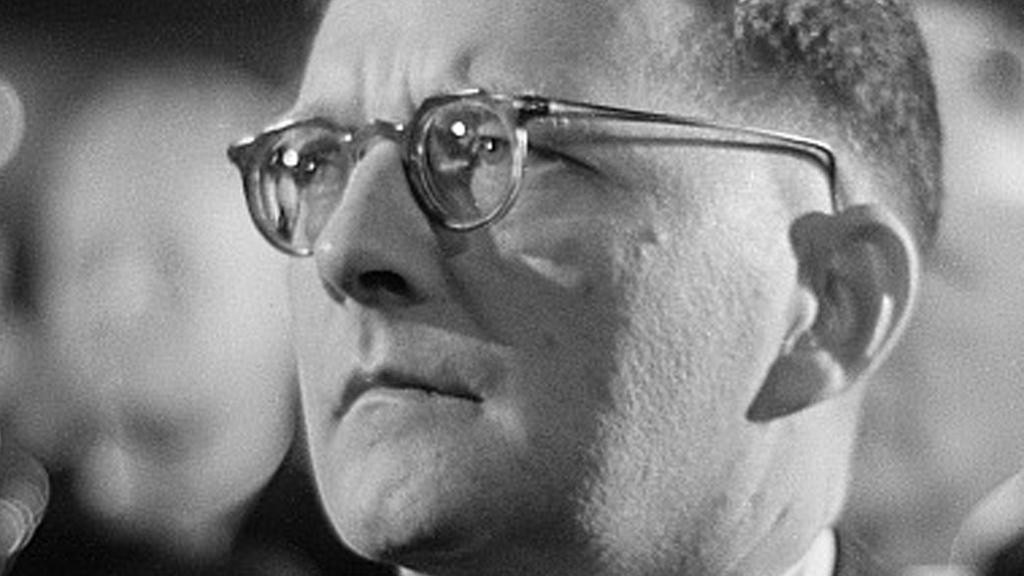 Shostakóvich, en julio de 1950. Foto: Roger & Renate Rössing