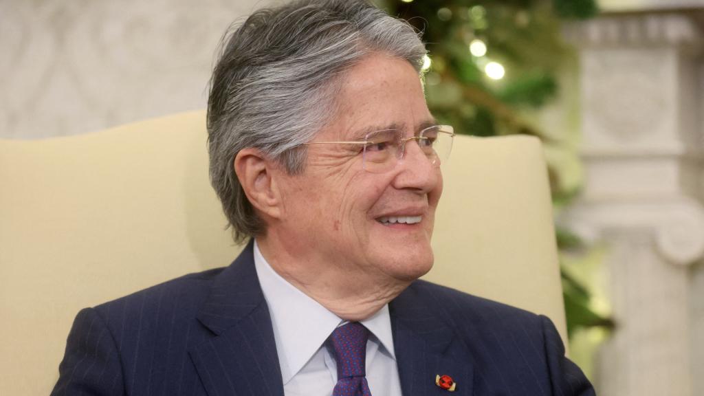 El presidente de Ecuador, Guillermo Lasso, en una visita a EEUU.