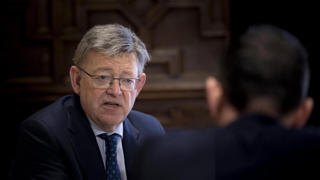 Ximo Puig, durante la entrevista.