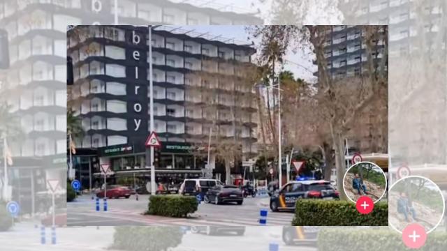Captura de pantalla sacada  del vídeo de la persecución en Benidorm.