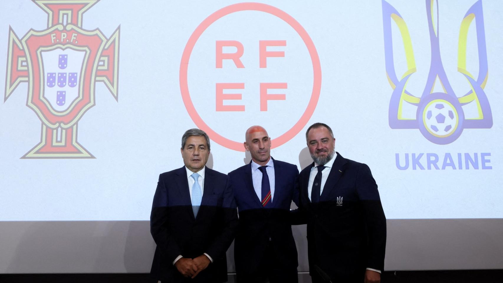 Presentación del acuerdo con Ucrania para la candidatura del Mundial 2030