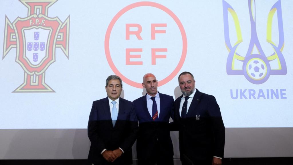 Presentación del acuerdo con Ucrania para la candidatura del Mundial 2030