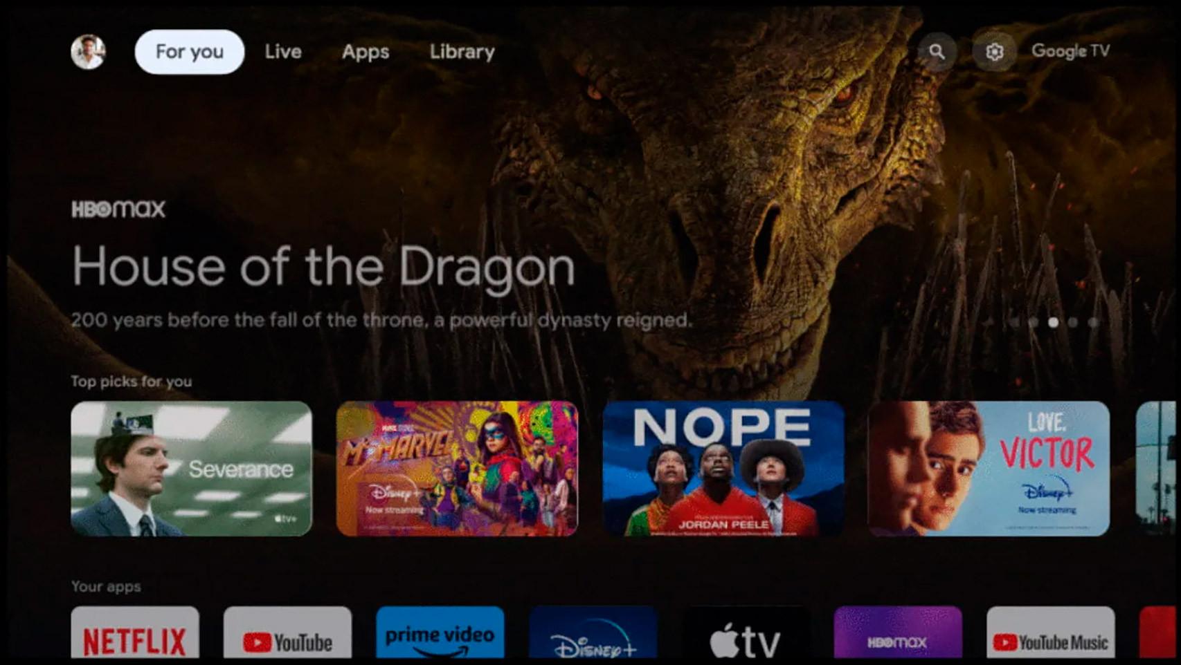El nuevo rediseño de Google TV