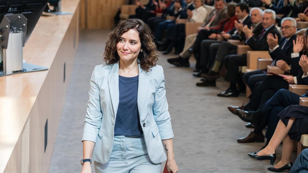 Isabel Díaz Ayuso, en un acto de este viernes.
