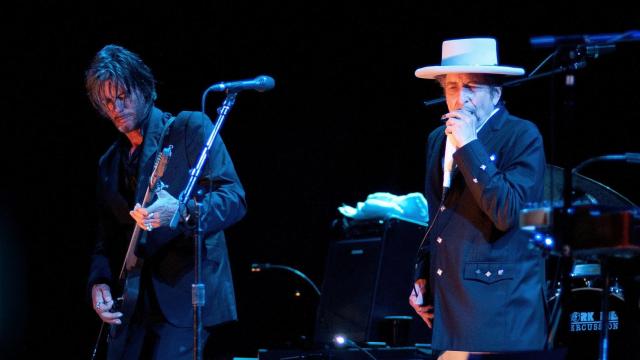 Bob Dylan en concierto.