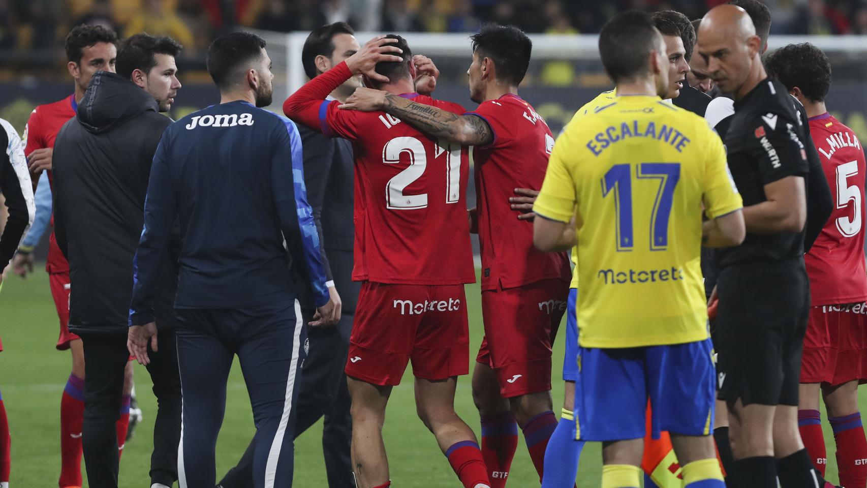 Incidentes tras el Cádiz - Getafe