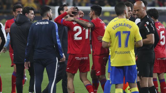 Incidentes tras el Cádiz - Getafe