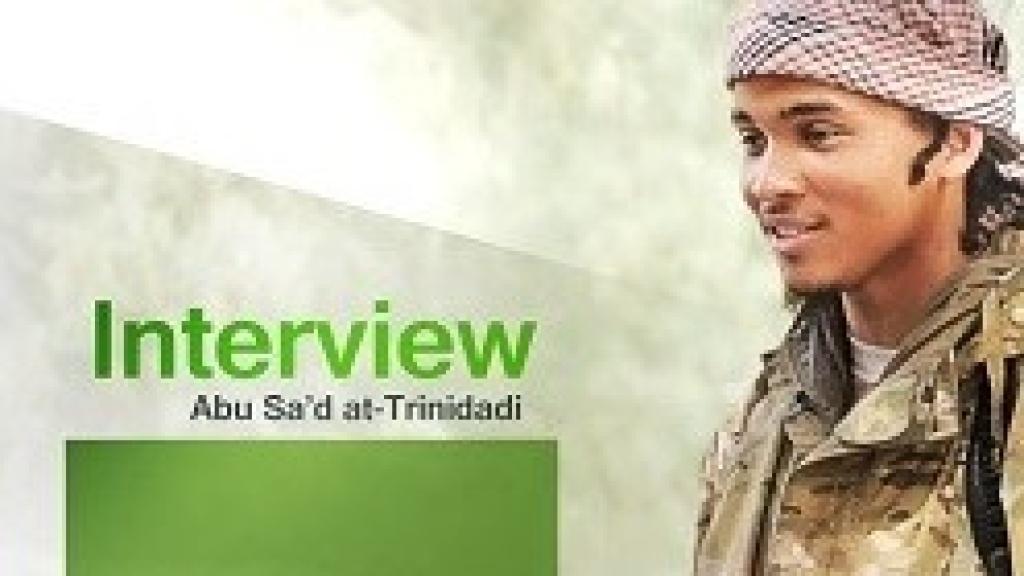 Shane Crawford, Abu Sa'ad at-Trinitadi, retratado en la revista Dabiq el 15 de julio de 2016.