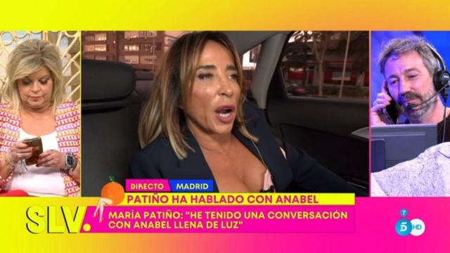 María Patiño en 'Sálvame'.