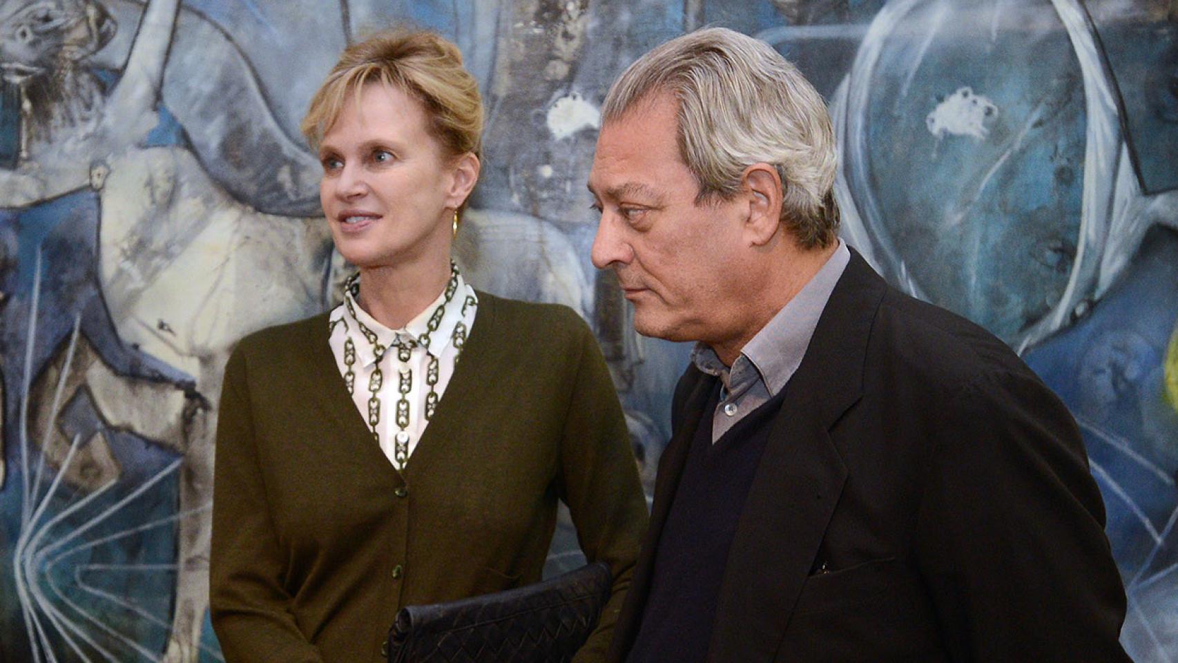 Siri Hustvedt y Paul Auster en 2014. Foto: Gobierno de Chile