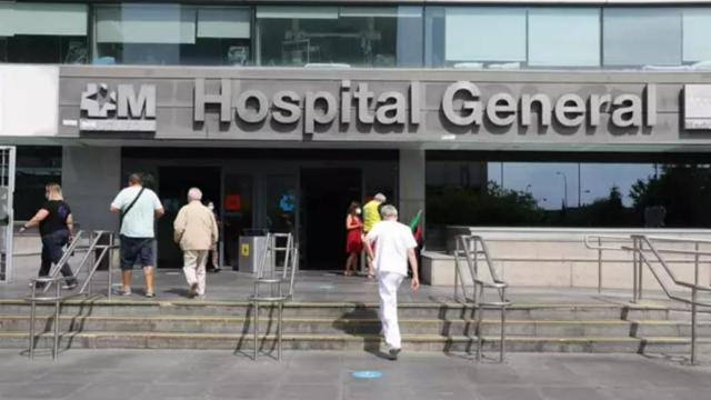 Entrada al Hospital de La Paz, en Madrid.