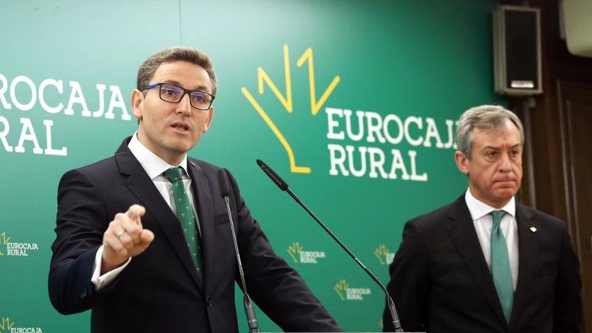 Víctor Manuel Martín y Javier López, director general y presidente de Eurocaja Rural
