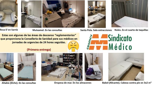 Campaña en redes sociales del Sindicato Médico de la Comunidad Valenciana.