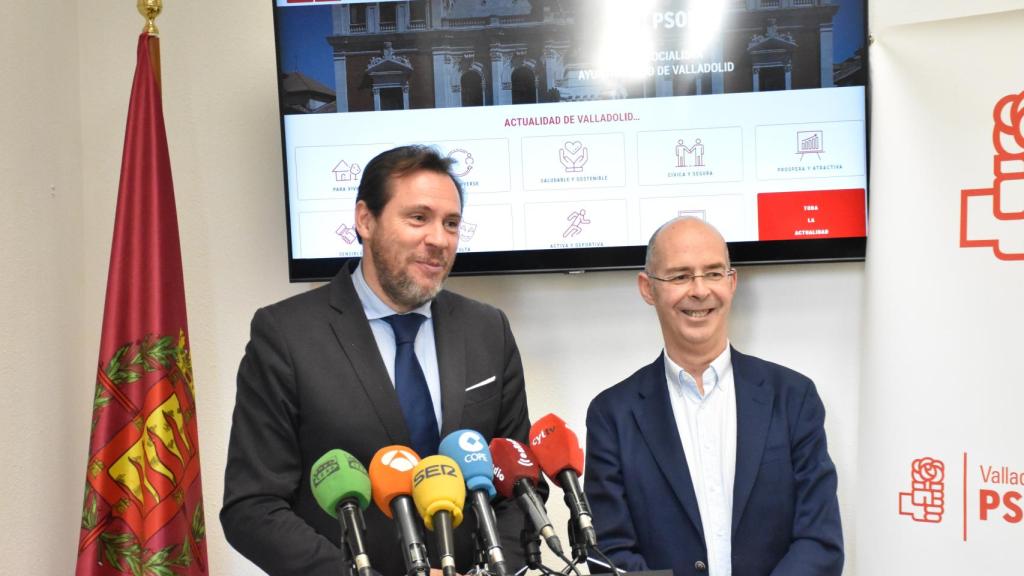 Óscar Puente junto a Martín Fernández Antolín.