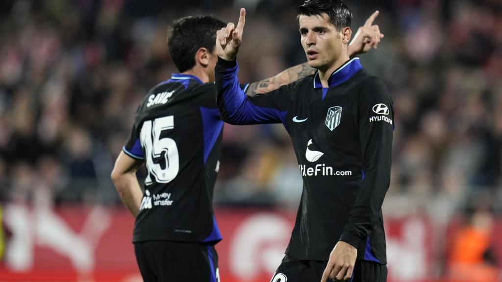 Álvaro Morata, en el partido ante el Girona.