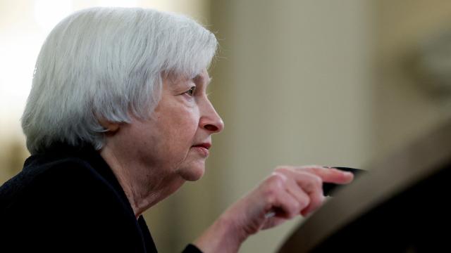 Janet Yellen, secretaria general del Tesoro de Estados Unidos, el pasado viernes en el Capitolio.