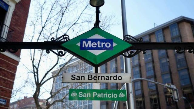 Parada de metro de San Bernardo.