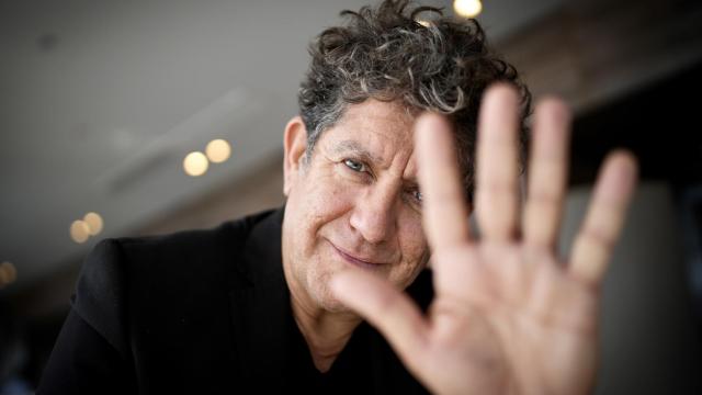 Pedro Casablanc posando antes de la entrevista.