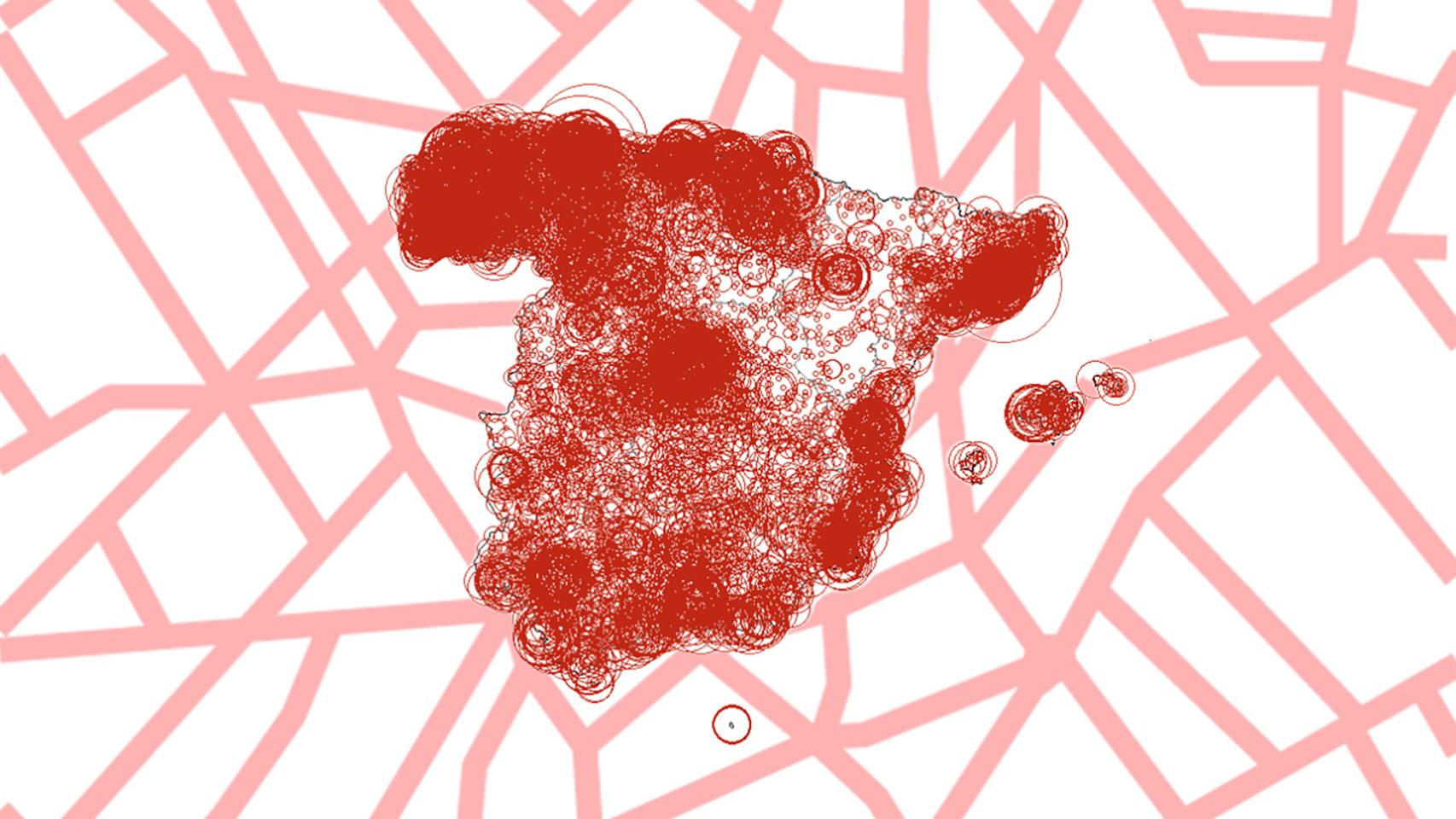 Mapa de un apellido.