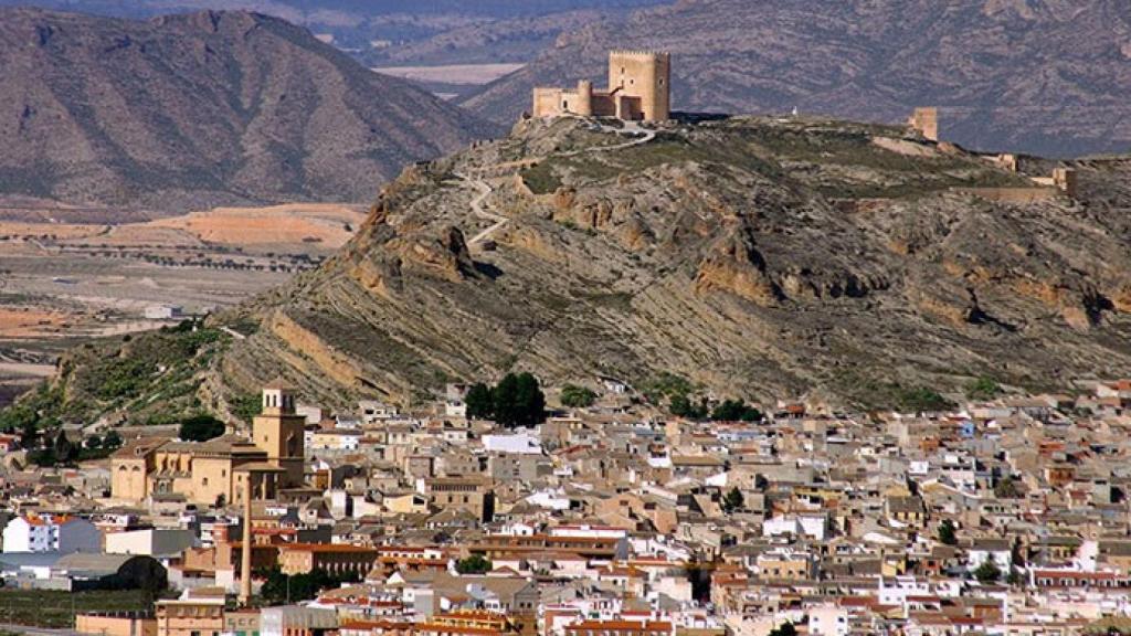 Vista aérea de la localidad murciana de Jumilla.