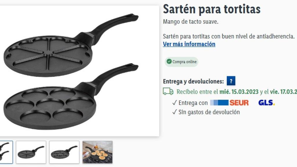 Sartén para tortitas.