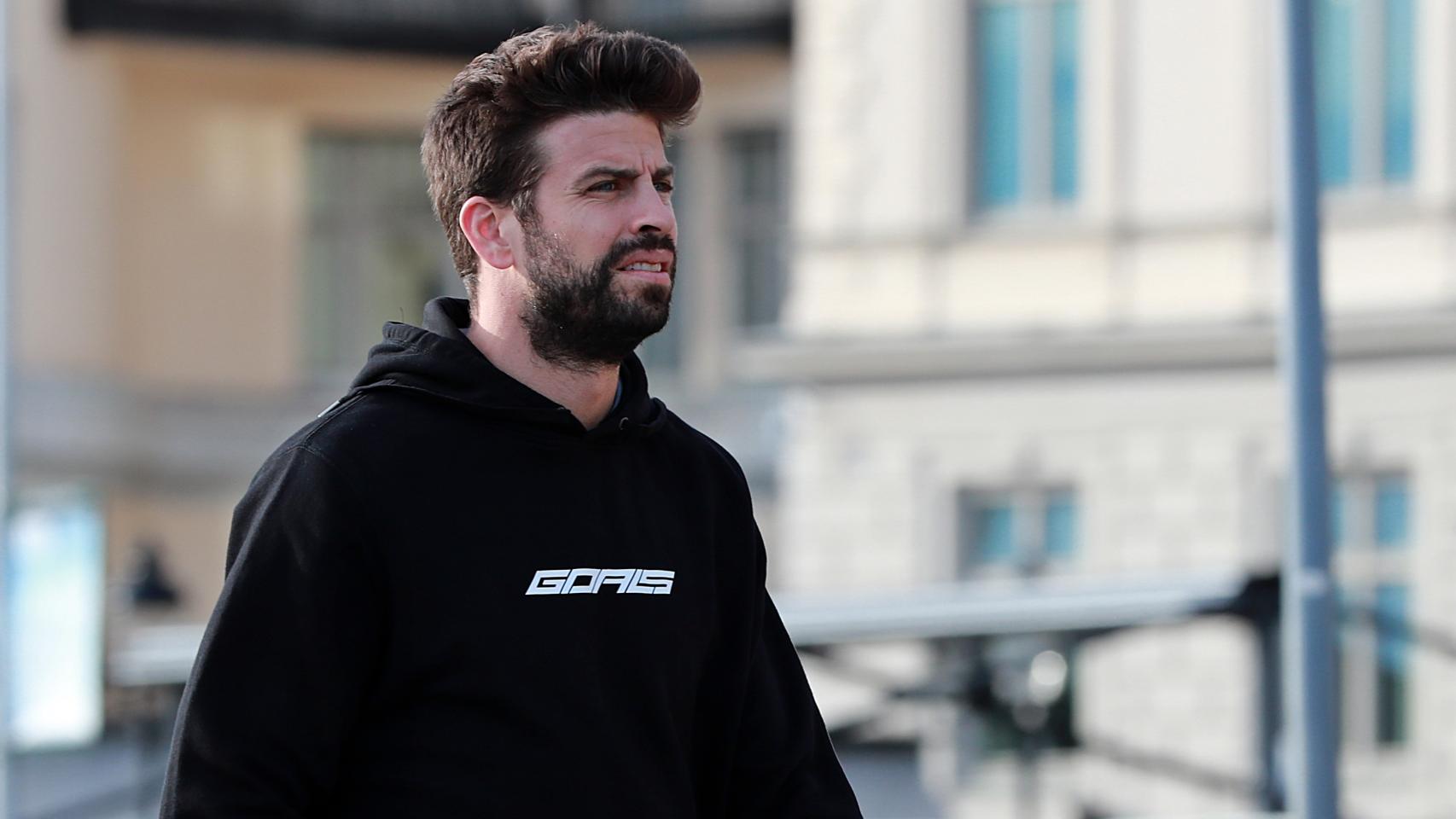Gerard Piqué durante un viaje