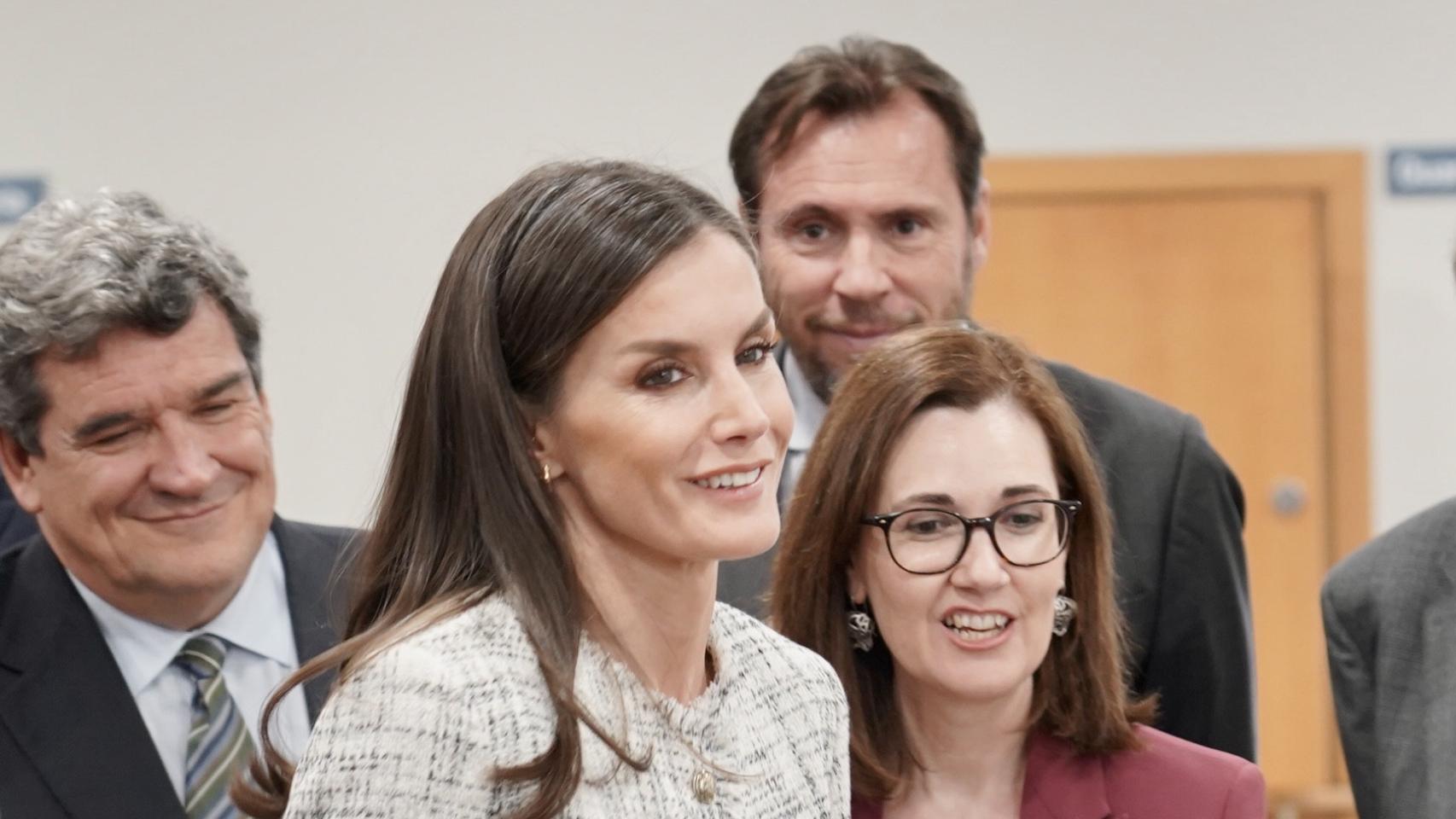 La Reina Letizia durante su visita al Tour Talento Valladolid