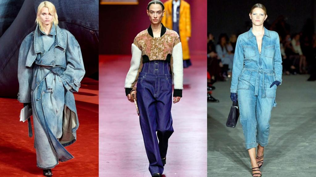 El 'denim' triunfa en las Fashion Week