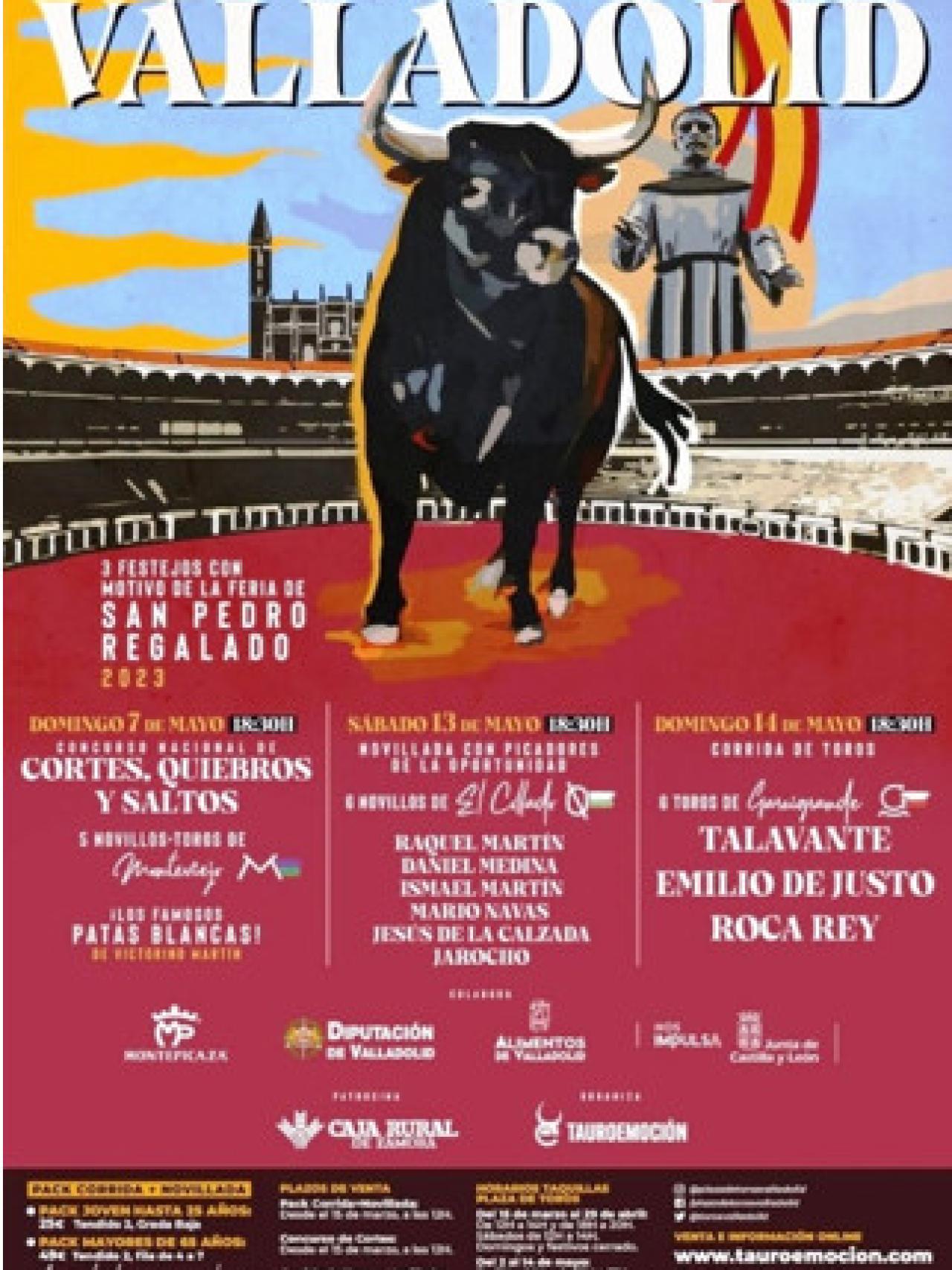 Cartel de la feria taurina de San Pedro Regalado.