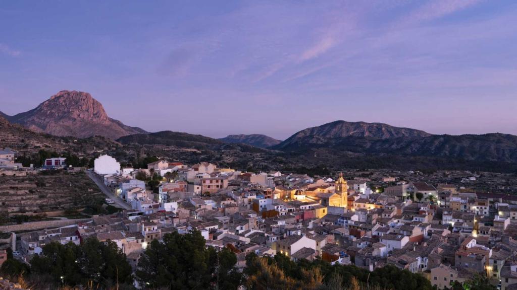 Atardecer en Relleu, Alicante.