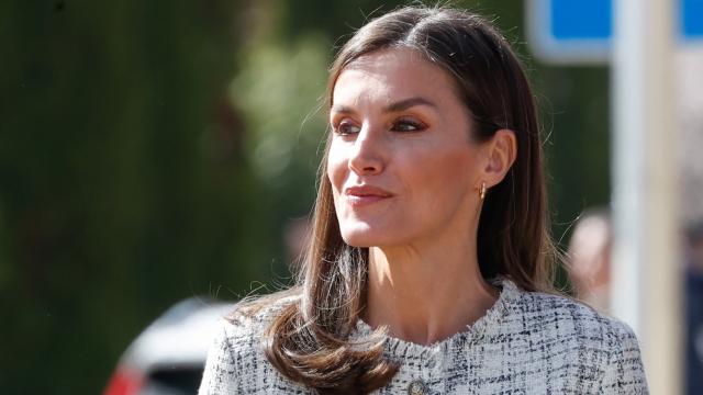 La reina Letizia este martes por la mañana en Valladolid.