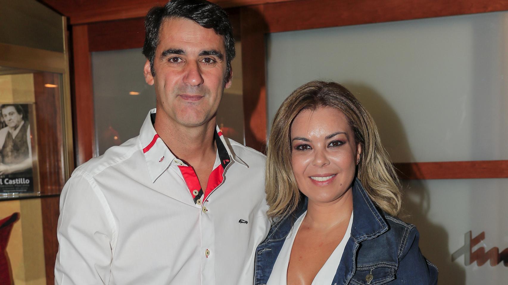 María José Campanario y Jesulín de Ubrique en una imagen tomada en Cuenca, en agosto de 2018.