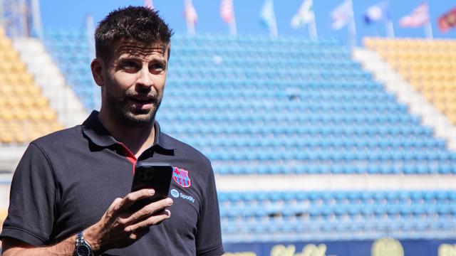 Gerard Piqué, como parte de la expedición del FC Barcelona