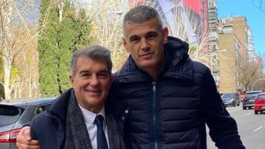 Enric Masip y Joan Laporta