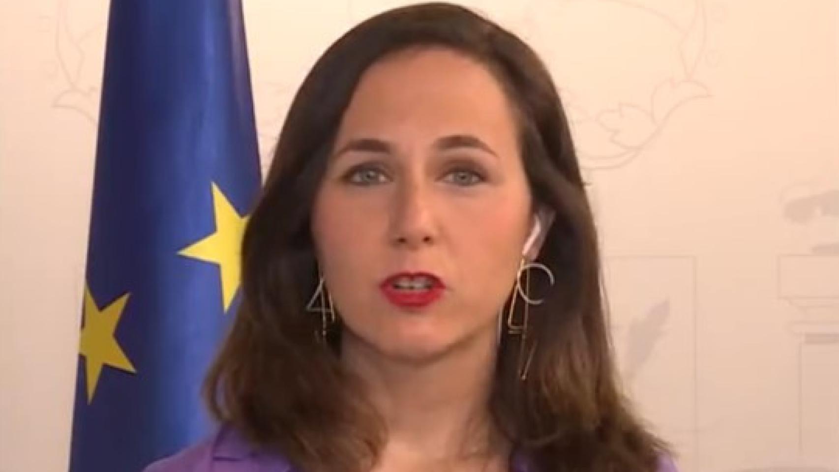 Ione Belarra este martes en una entrevista en TVE.