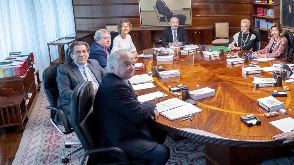 Primera reunión jurisdiccional del Tribunal Constitucional tras su última renovación, el pasado 24 de enero./