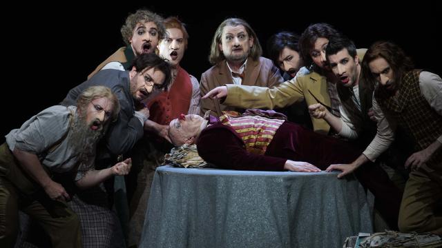 Un momento de la ópera 'La nariz', de Dmitri Shostakóvich