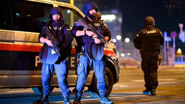 Policías en Viena en una imagen de archivo.