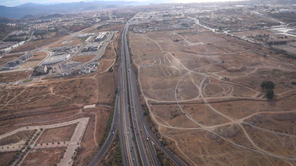 Vista de los terrenos de Buenavista, donde se pretendía desarrollar la Expo de Málaga.