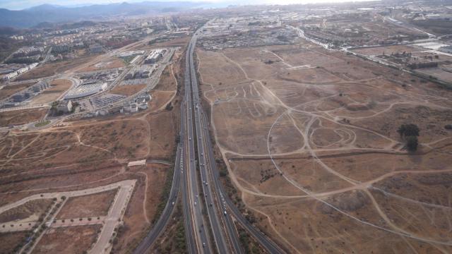 Vista de los terrenos de la Expo de Málaga.