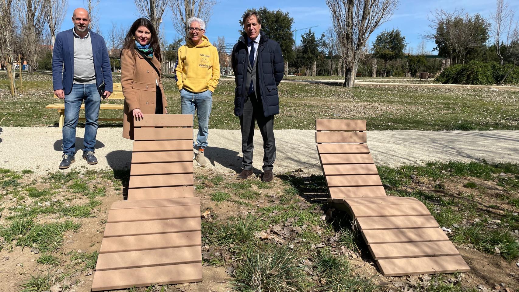 Visita a los trabajos de reforma de Huerta Otea a las orillas del Tormes