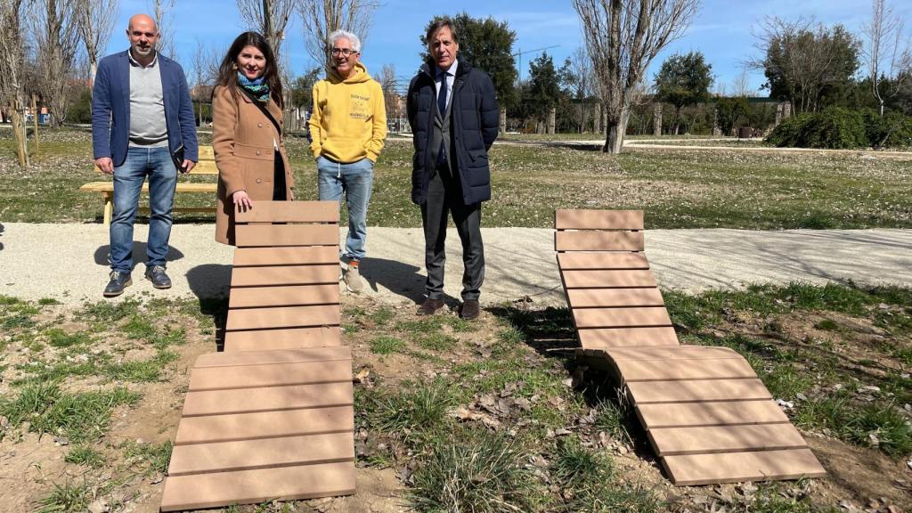 Visita a los trabajos de reforma de Huerta Otea a las orillas del Tormes