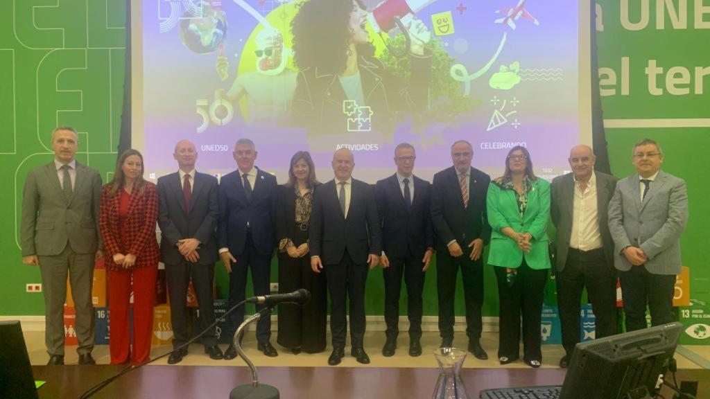 Acto en el que ha estado el director de la UNED Zamora, Antonio Rodríguez, el pasado lunes.