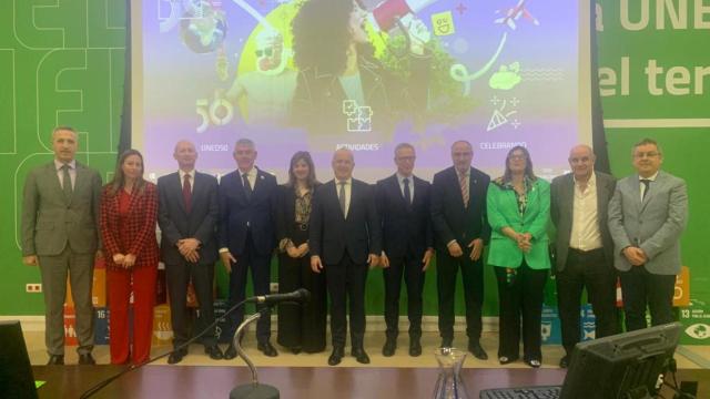 Acto en el que ha estado el director de la UNED Zamora, Antonio Rodríguez, el pasado lunes.