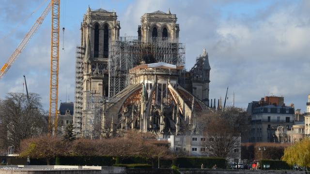 Imagen genérica de la catedral de Notre Dame durante los trabajos de restauración. Foto: Maxime L'Héritier