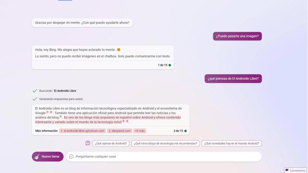 Bing Chat ya usa la nueva versión de GPT